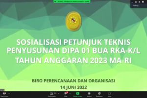 Sosialisasi Petunjuk Teknis Penyusunan RKA-K/L TA 2023
