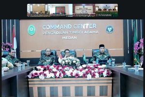 Pengadilan Agama Lubuk Pakam mengikuti kegiatan Bimbingan Teknis (Bimtek) Kepaniteraan Pengadilan Agama